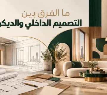 الفرق بين التصميم الداخلي والديكور