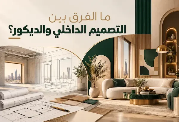الفرق بين التصميم الداخلي والديكور