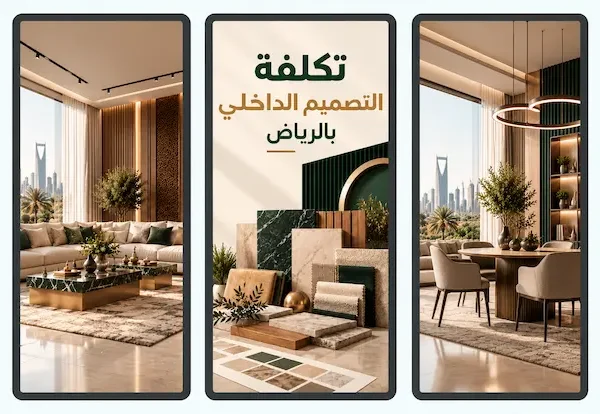 تكلفة التصميم الداخلي بالرياض